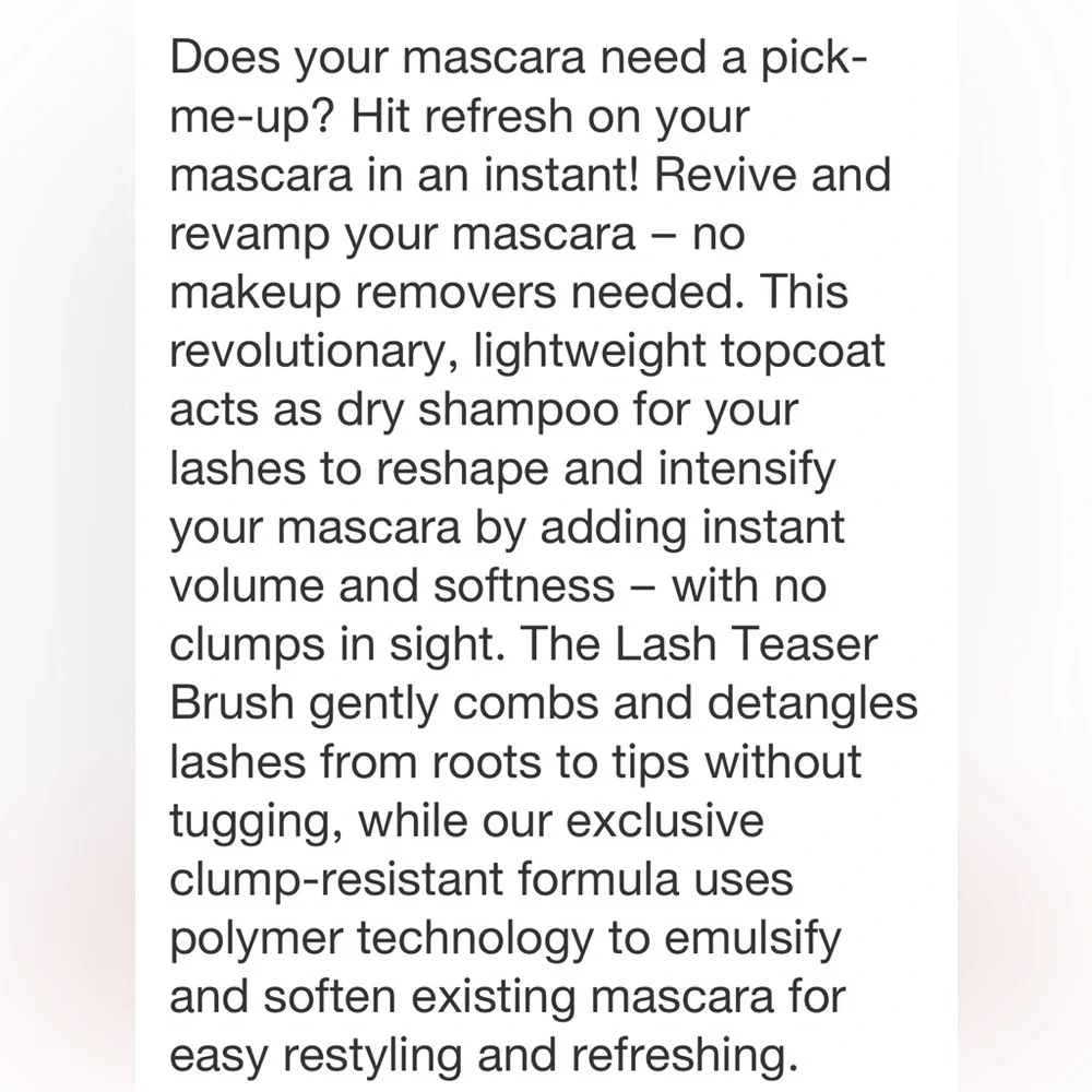 MAC COSMETICS NWT lash dry shampoo mascara -0.22oz